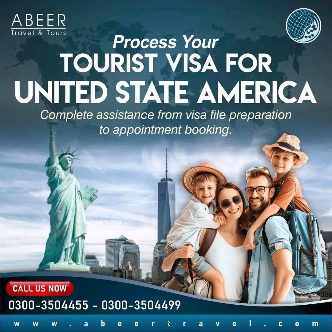Apply for US Tourist Visa with Abeer Travel & tours